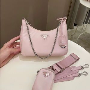 2005 prada alabaster pink bag